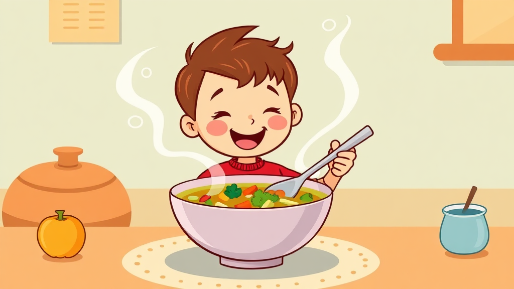 채소 섭취로 면역력 UP! (cartoon 스타일)