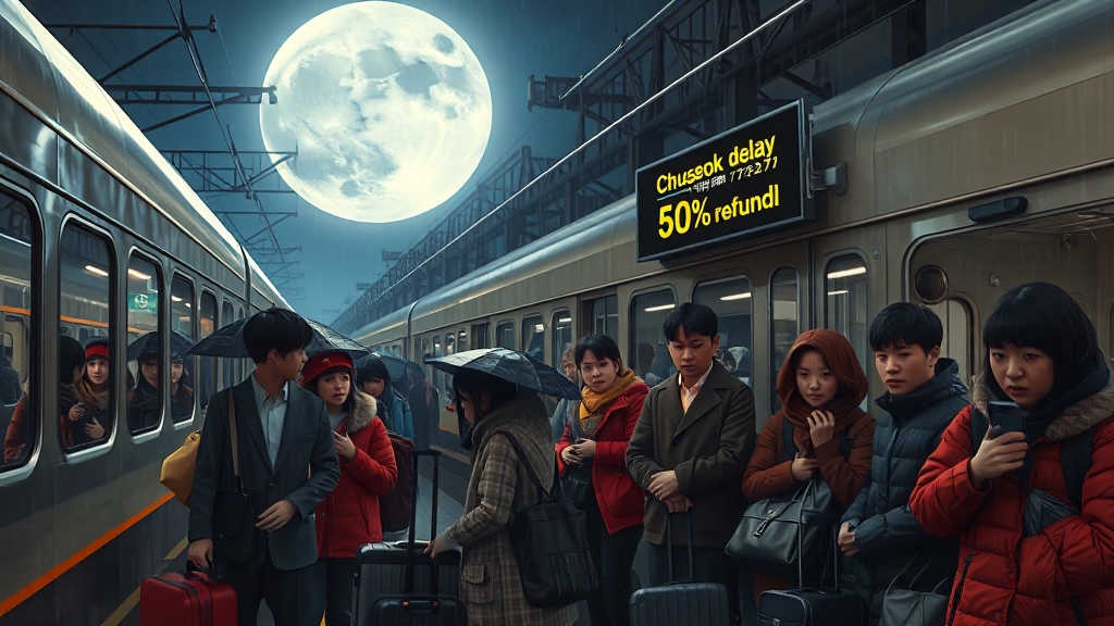 열차 지연 및 환불 규정 (realistic 스타일)