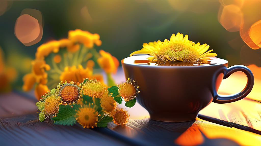 첫째, 쑥은 면역력 강화에 탁월해요 (realistic 스타일)