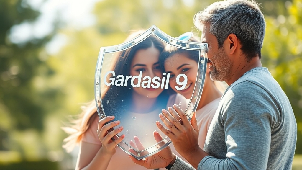 가다실9 백신, 왜 중요할까요? (realistic 스타일)