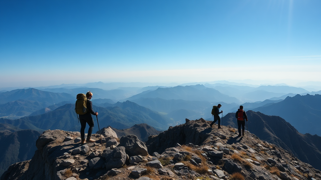 등반 코스 및 난이도 (realistic 스타일)