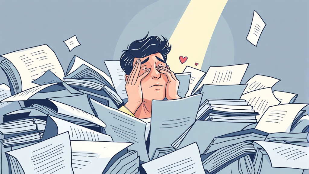 개인회생 필요 서류 목록 (illustration 스타일)