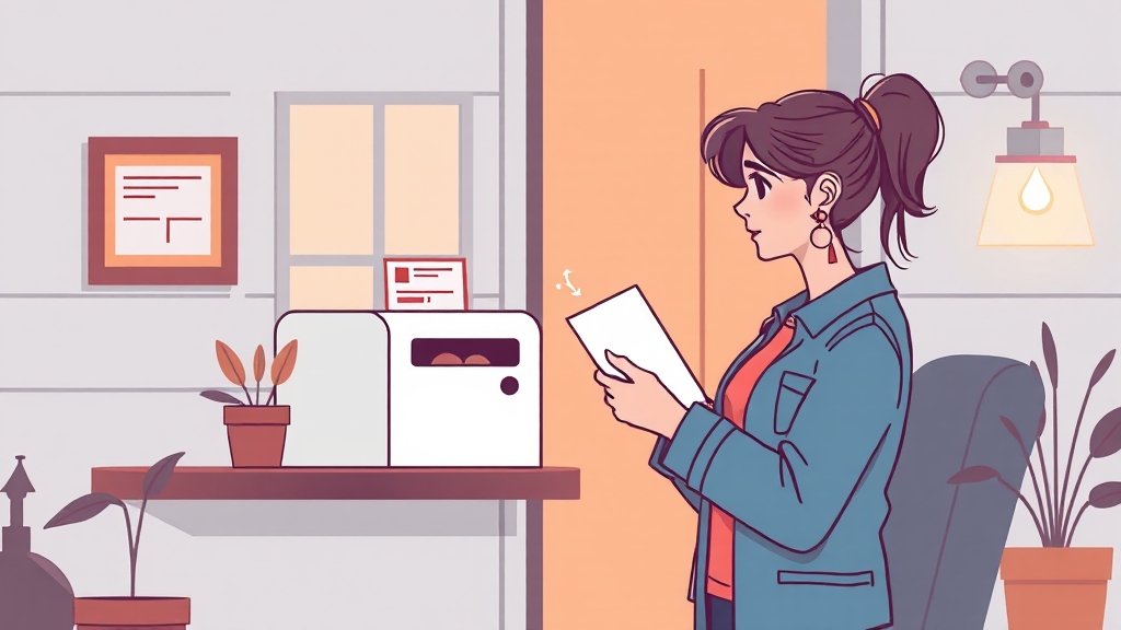 우편물 발송 방법 (illustration 스타일)