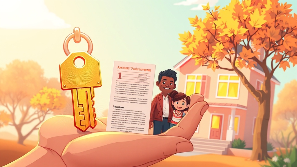 주택공급 규칙 개정 및 대출 활용 (cartoon 스타일)