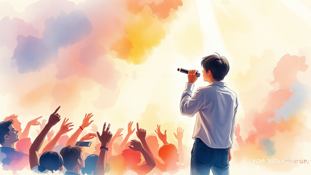 YB 공연 및 투어 소식 (watercolor 스타일)