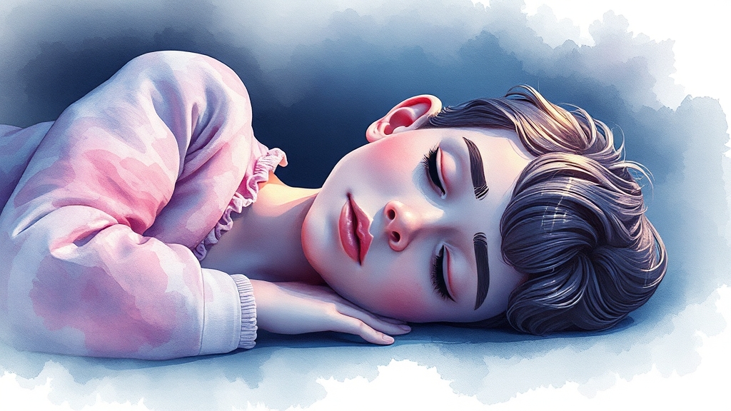 어지러움 원인과 증상 (watercolor 스타일)