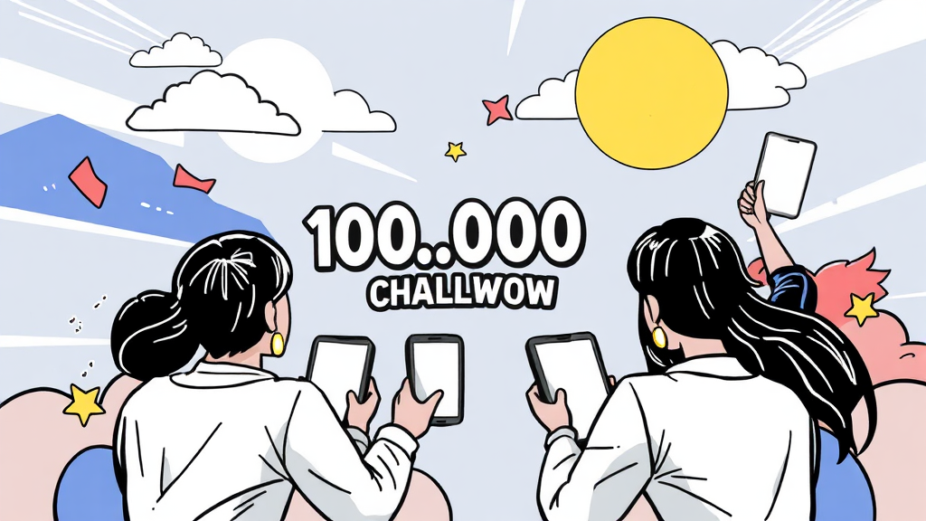 10만원 달성 전략 (illustration 스타일)