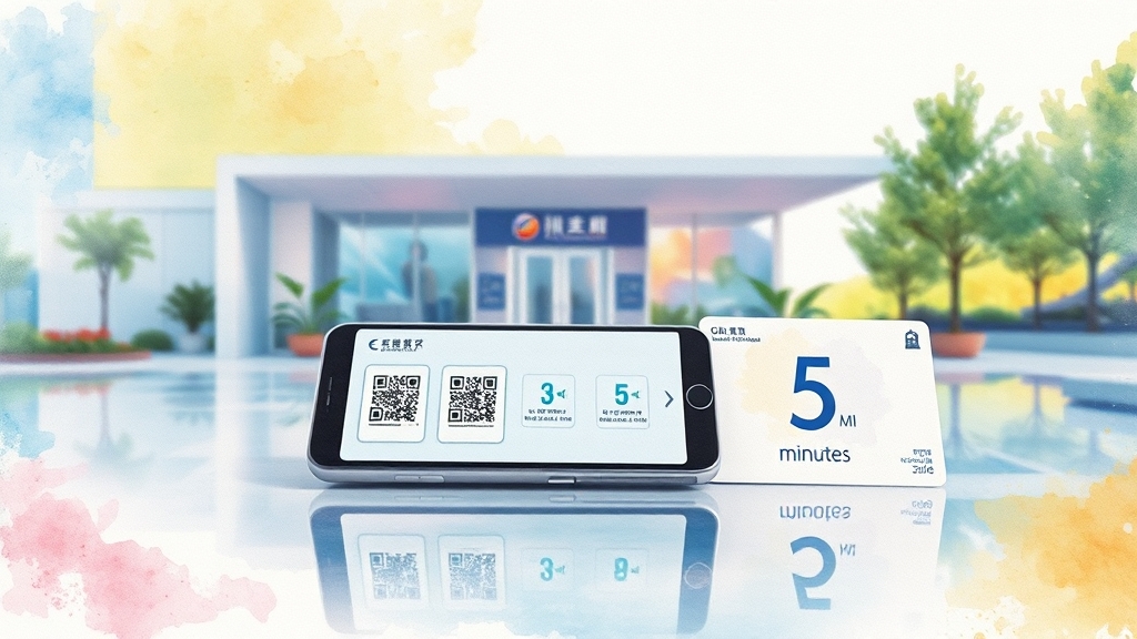 주민센터 방문 발급 안내 (watercolor 스타일)