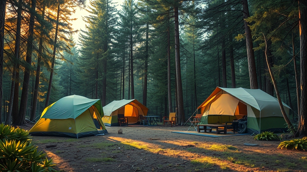 캠핑장 시설 상세 안내 (realistic 스타일)