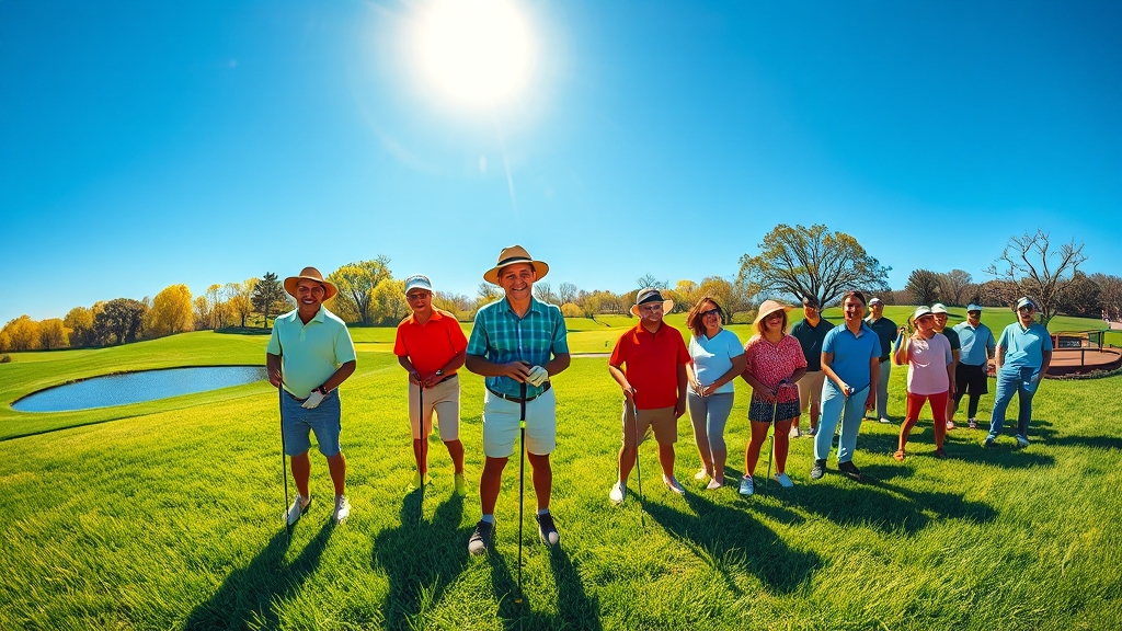 파크골프, 장점과 주의사항은? (popart 스타일)