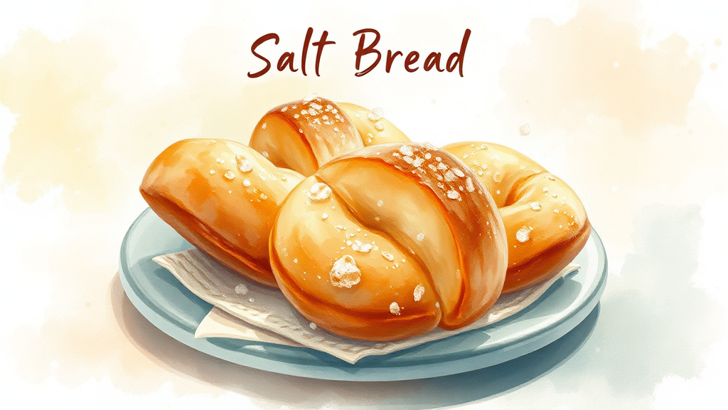 인기 폭발! 박뚜기 소금빵 메뉴와 가격 완벽 분석 (watercolor 스타일)