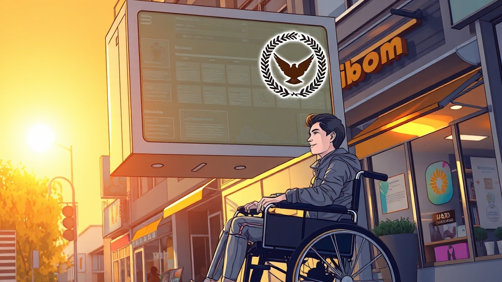 추천 배리어프리 키오스크 (illustration 스타일)