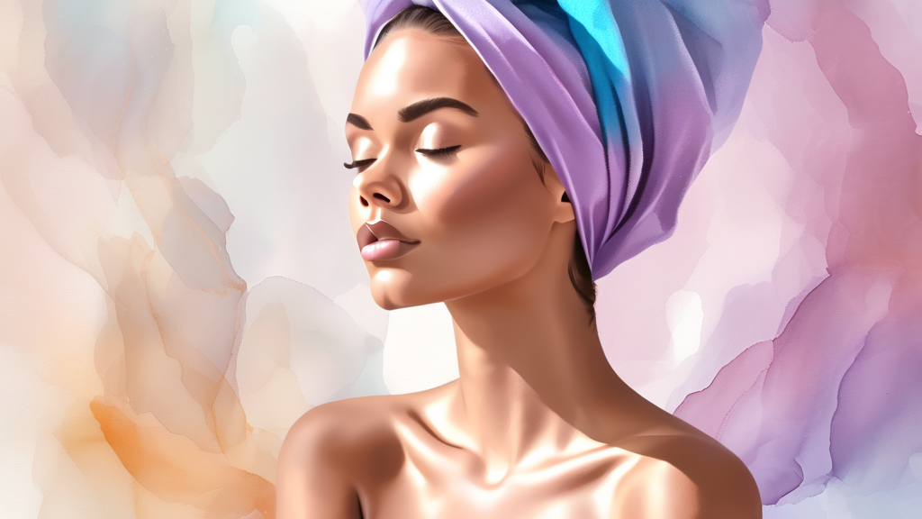 꾸준함이 답이다: 지속 가능한 스킨케어 루틴 만들기 (watercolor 스타일)