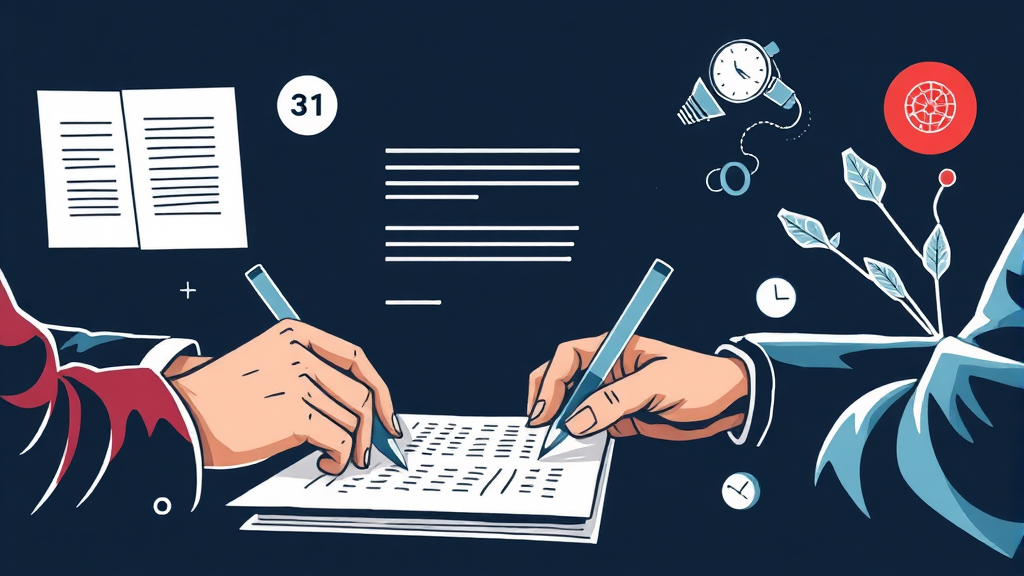 AI 텍스트 기반 부업 활용법 (illustration 스타일)