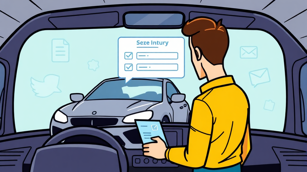 내 차에 압류가 걸렸는지 확인하는 방법 (cartoon 스타일)