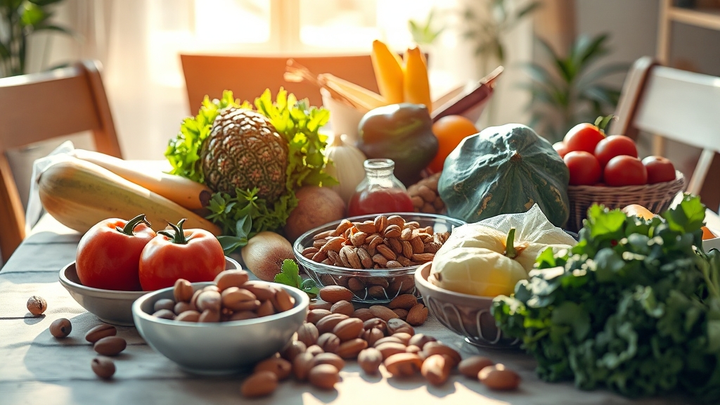 비만 예방 음식 섭취 시 주의사항 (realistic 스타일)