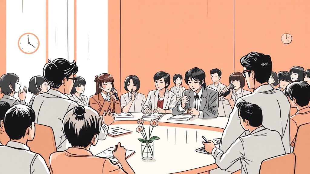 투표 방식 및 결과 (illustration 스타일)