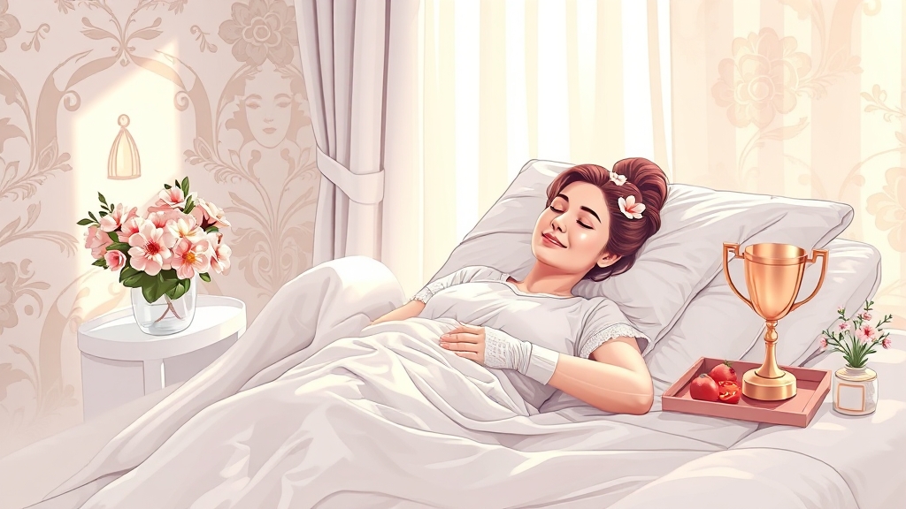 수술 후 관리법 (illustration 스타일)