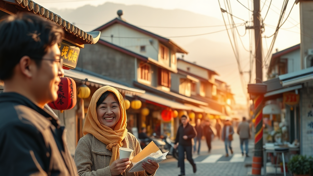 고향사랑기부제란 무엇인지 설명하는 일러스트