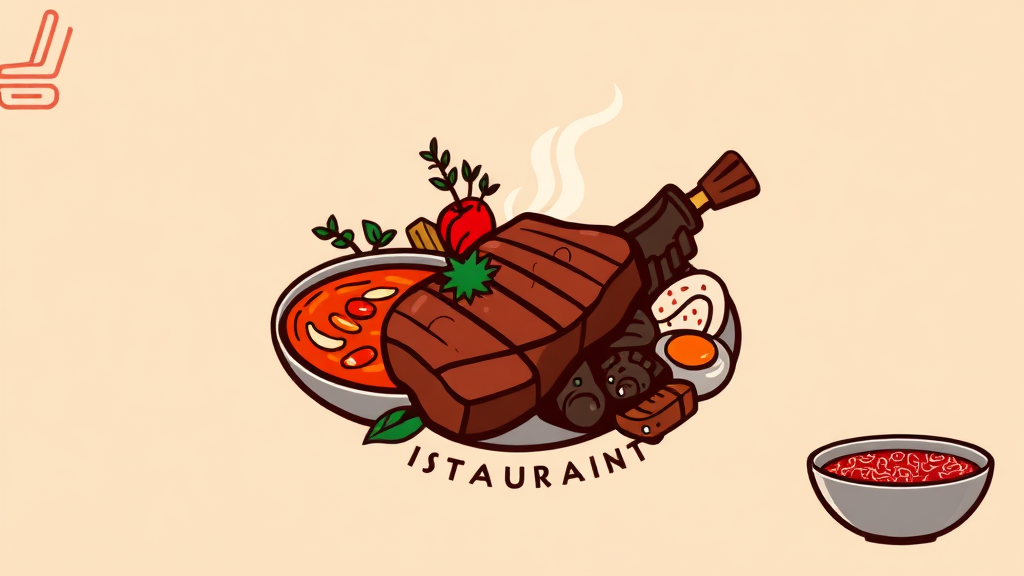 방송 맛집 정보 (illustration 스타일)