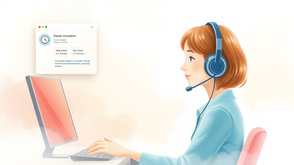 쿠팡 고객센터 상담 지연 시 (watercolor 스타일)