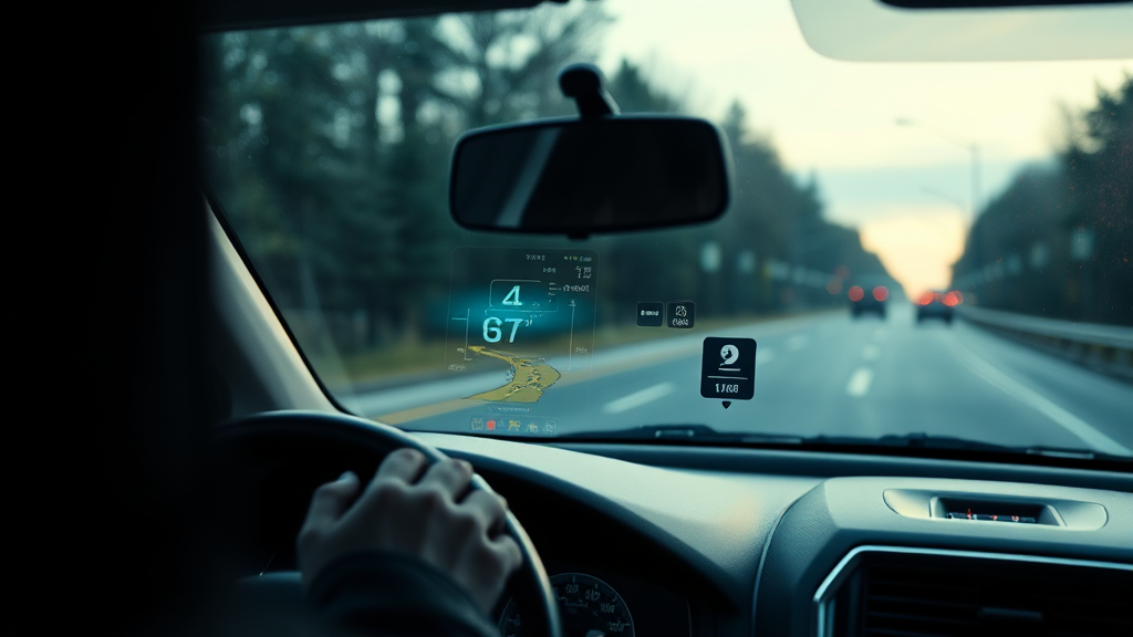 안전성 및 시야각 확보 기술 (realistic 스타일)