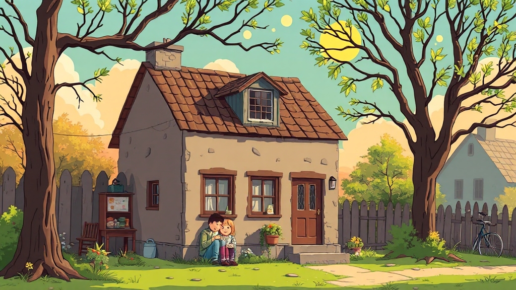 무주택 기간 가점 계산 (cartoon 스타일)