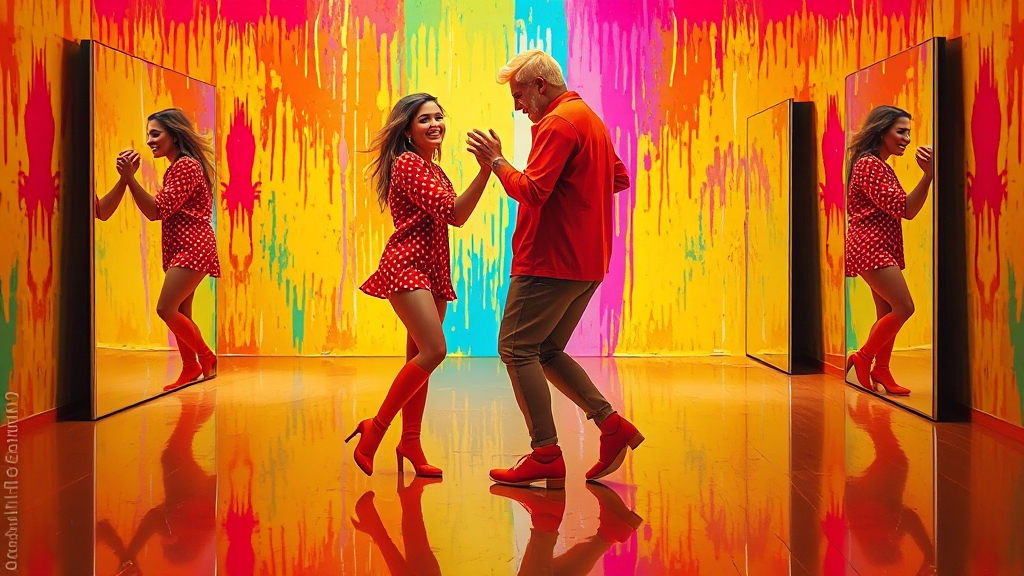 유형 간의 궁합과 관계 (popart 스타일)