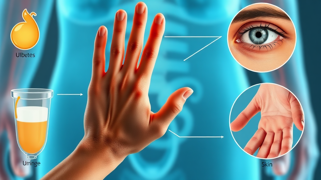 당뇨병의 첫 신호, 몸이 보내는 경고음 놓치지 마세요 (realistic 스타일)