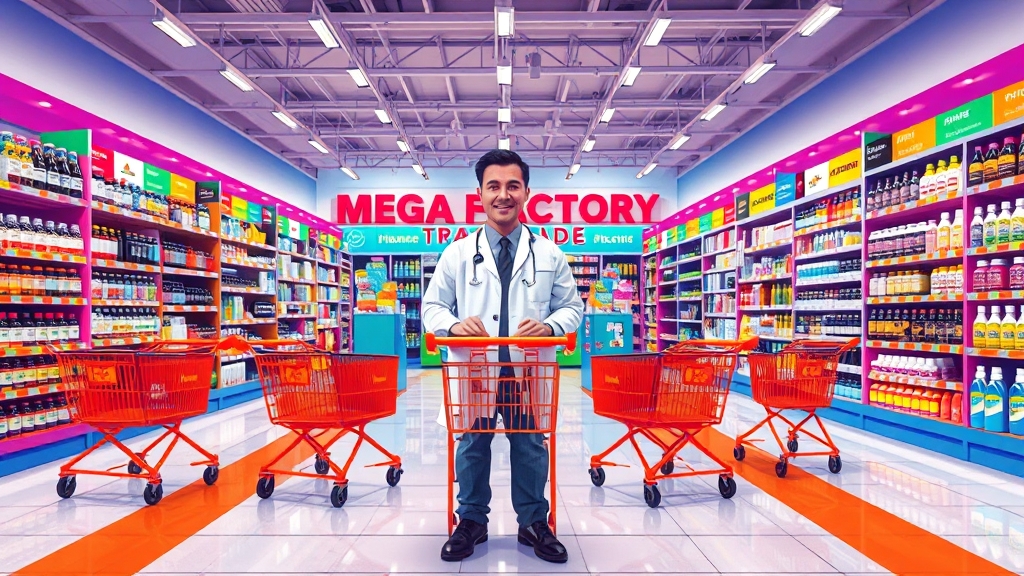 메가팩토리 약국, 뭐가 특별할까? (popart 스타일)