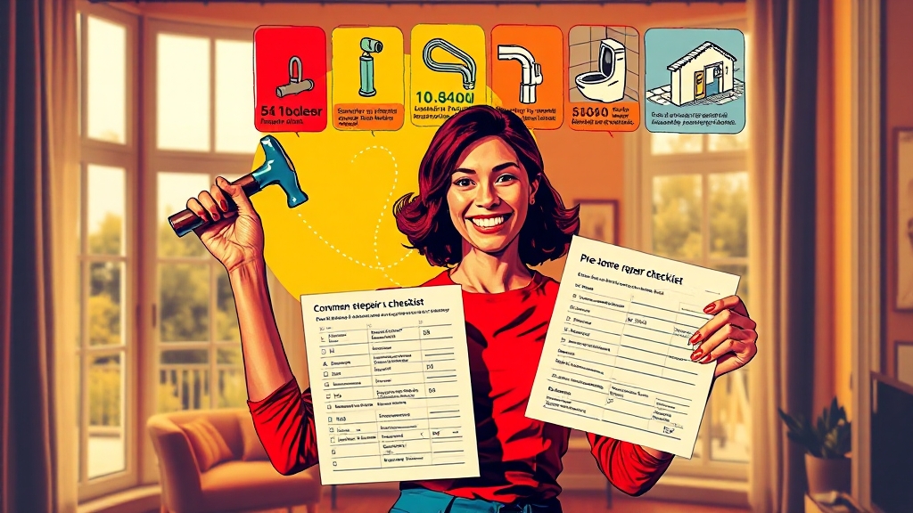 집수리 전, 무엇을 준비해야 할까요? (popart 스타일)