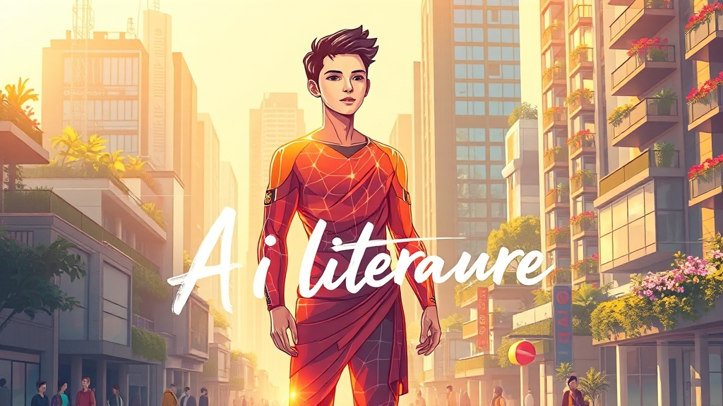 결론: AI 문학, 긍정적 미래를 향해 (illustration 스타일)