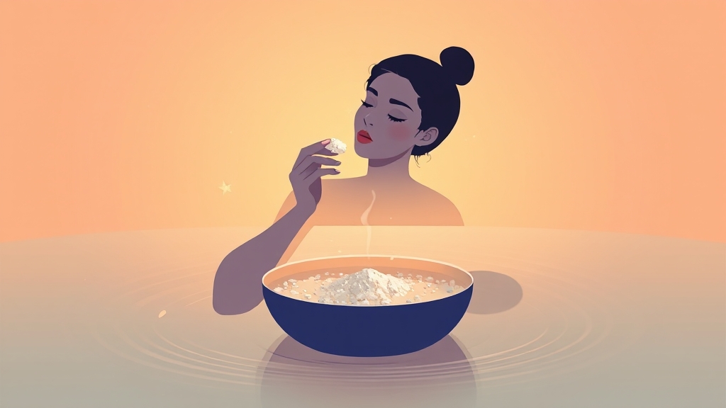 목 건강과 감기 예방에도 효과적 (illustration 스타일)