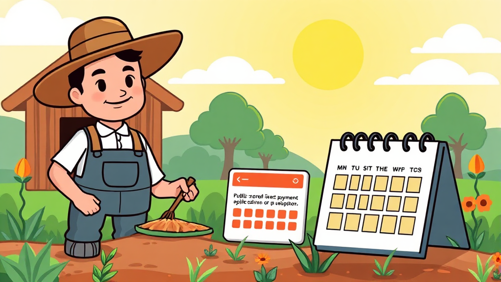 놓치면 후회! 공익직불금 신청 시 꼭 알아야 할 주의사항 (cartoon 스타일)