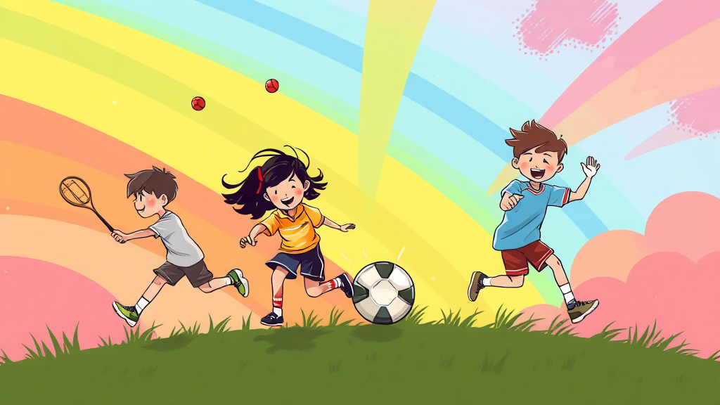 스포츠바우처 지원 대상 (illustration 스타일)