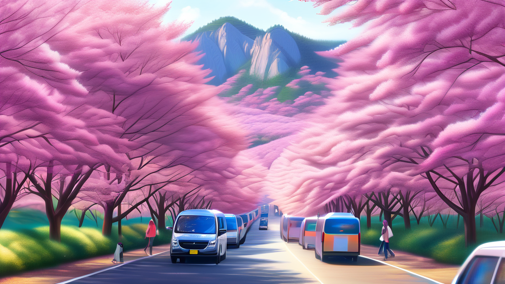 고려산 진달래축제 교통 및 주차 정보: 편리한 방문을 위한 필수 팁 (realistic 스타일)