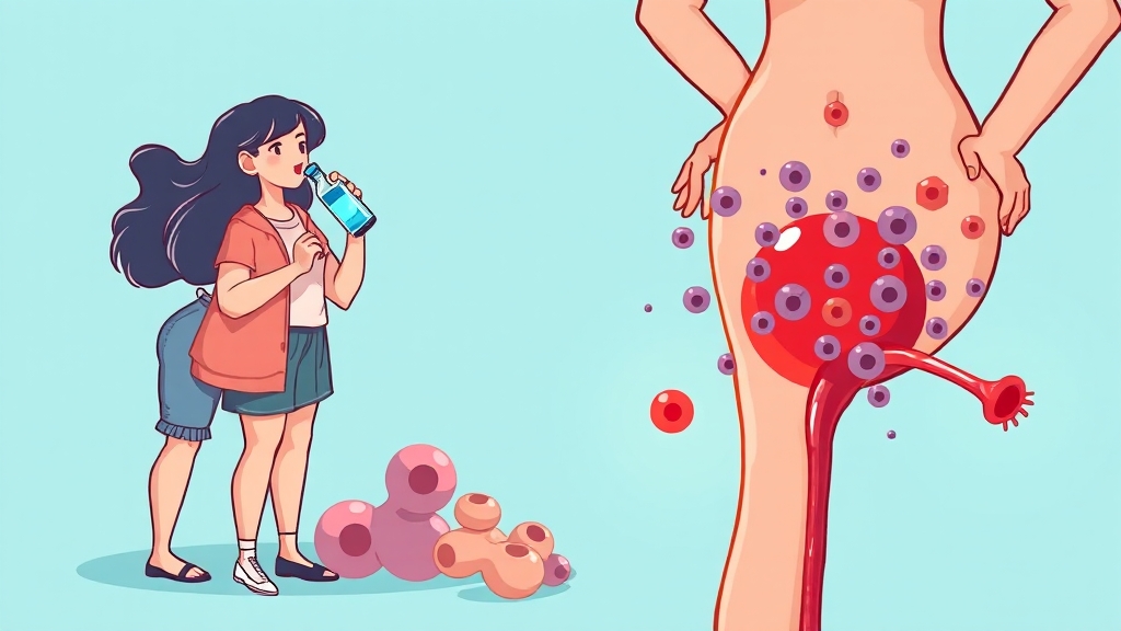 왜 여성에게 더 흔할까요? (cartoon 스타일)