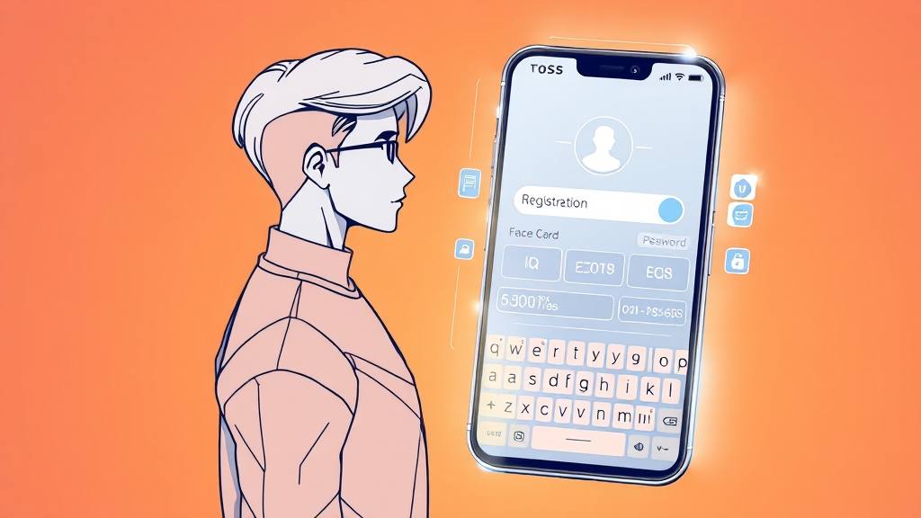 토스 페이스페이 등록 방법 (illustration 스타일)
