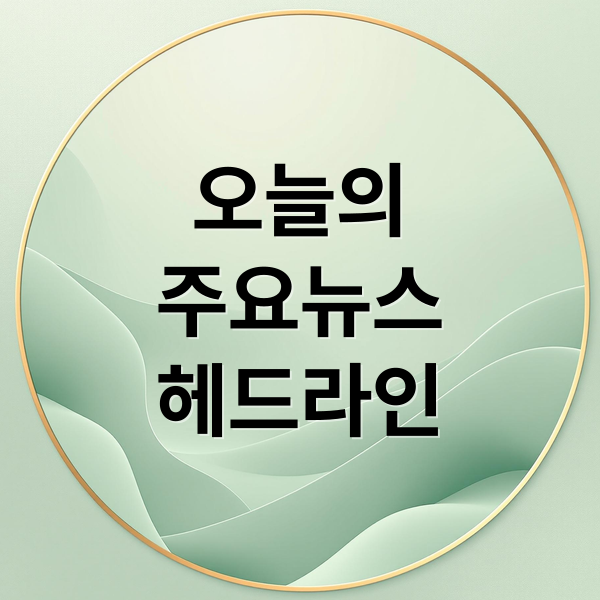 오늘의
주요뉴스
헤드라인 (오늘의 이슈 10월 27일)