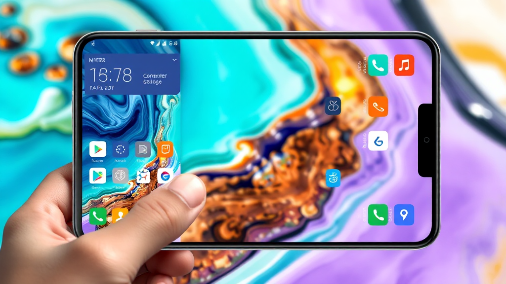 커버 스크린 활용법 (realistic 스타일)