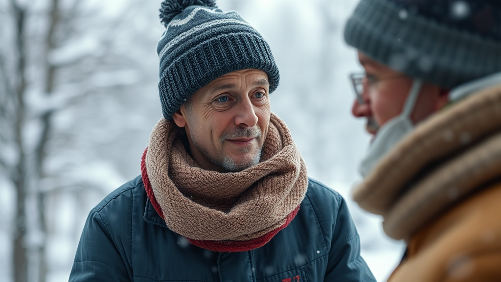 겨울철 혈관 건강을 위협하는 질환들 (realistic 스타일)