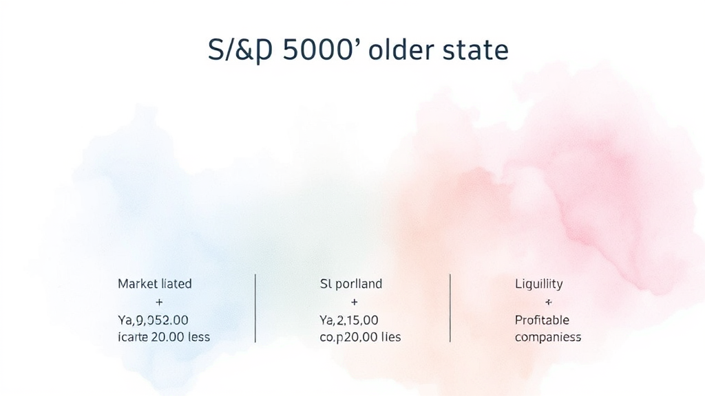 S&P 100 지수 편입 기준 및 과정 일러스트