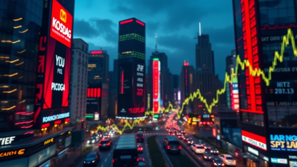 야간선물 지수 실시간 확인 및 차트 분석 방법 (realistic 스타일)