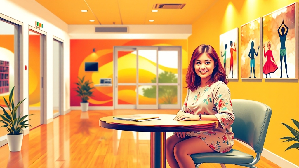 보건소 주요 서비스 (popart 스타일)