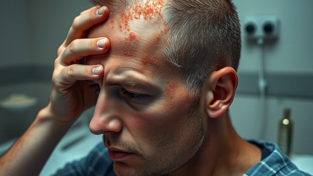 자가 진단 & 병원 방문 시점 (realistic 스타일)