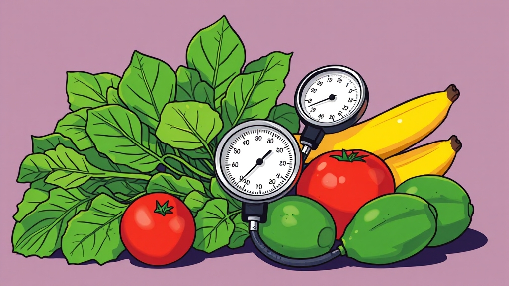 칼륨이 풍부한 음식은? (illustration 스타일)