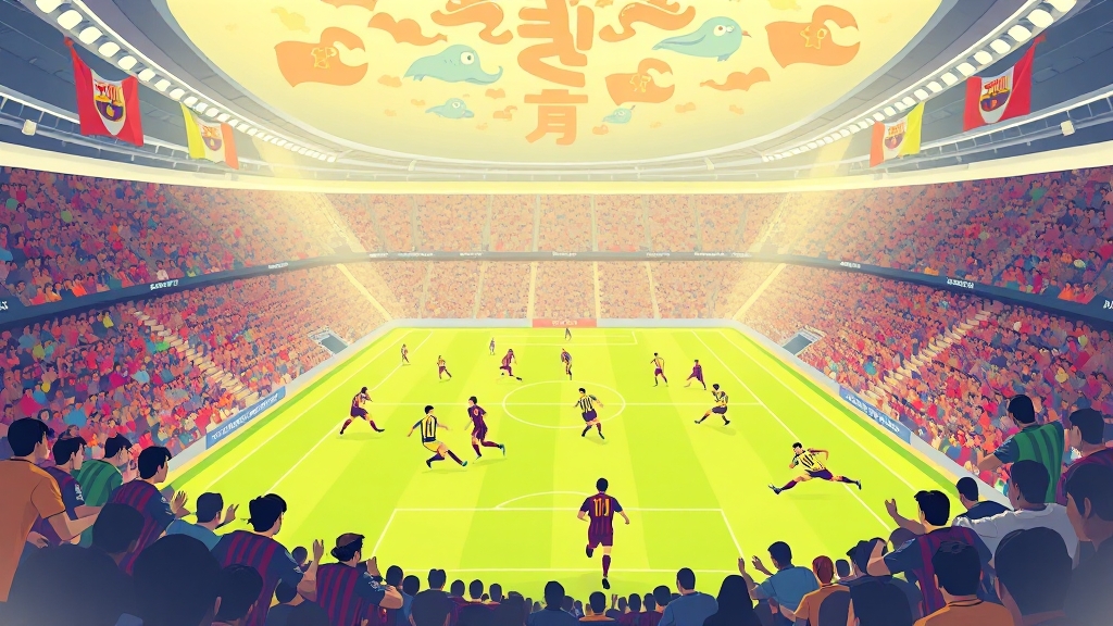 바르셀로나 내한 일정 및 장소 (cartoon 스타일)