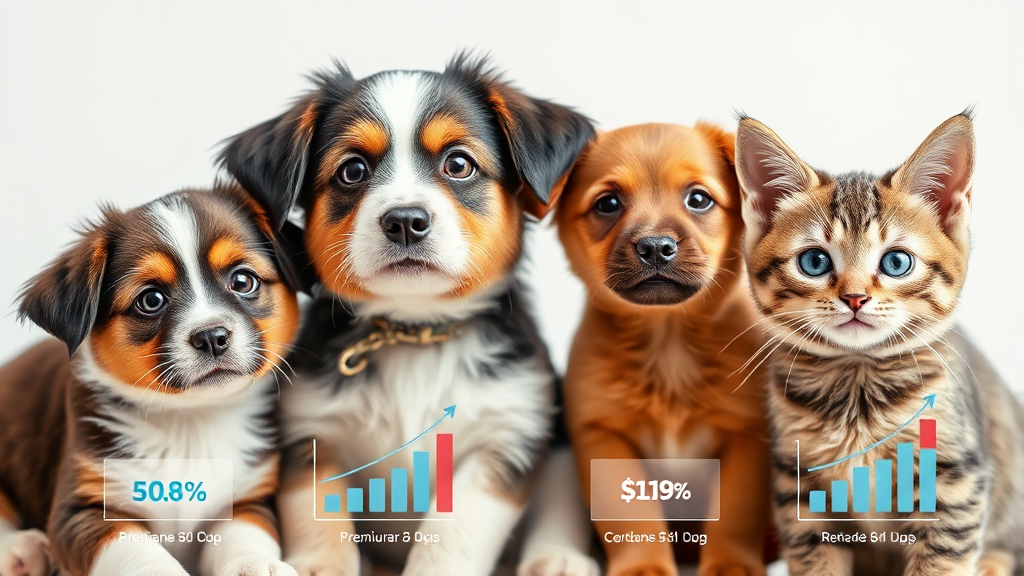 주요 펫보험사 전격 비교: 보험료부터 보장 범위까지 (realistic 스타일)