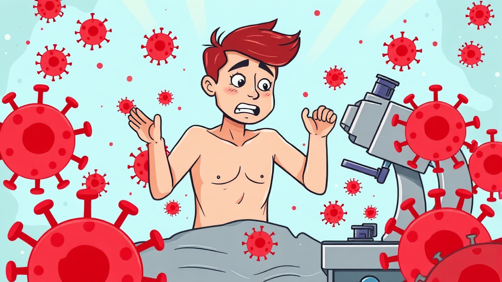 감기와 B형 독감, 어떻게 다를까요? (cartoon 스타일)