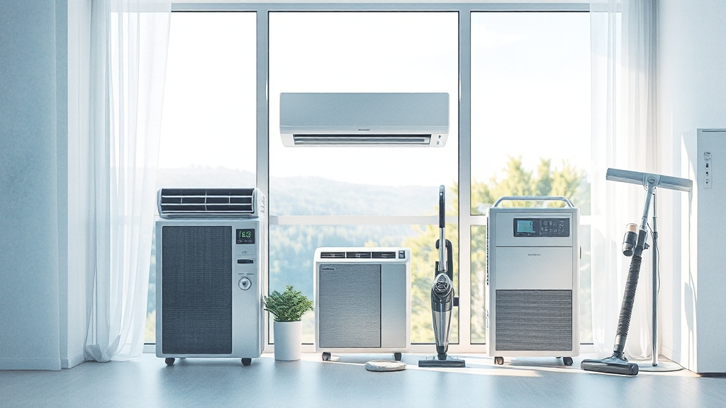 에어컨 종류별 청소, 뭐가 다를까요? (watercolor 스타일)